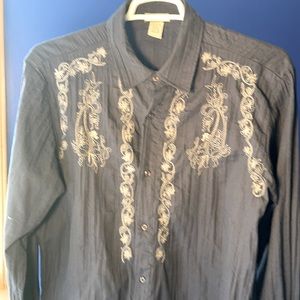 Bohemian relaxed cool mens shirt